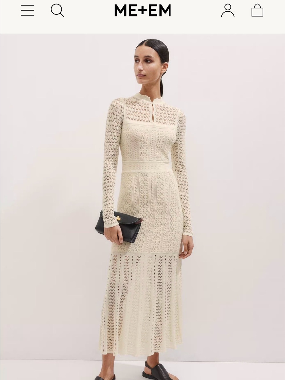 ME+EM Knitted Maxi Dress NWT